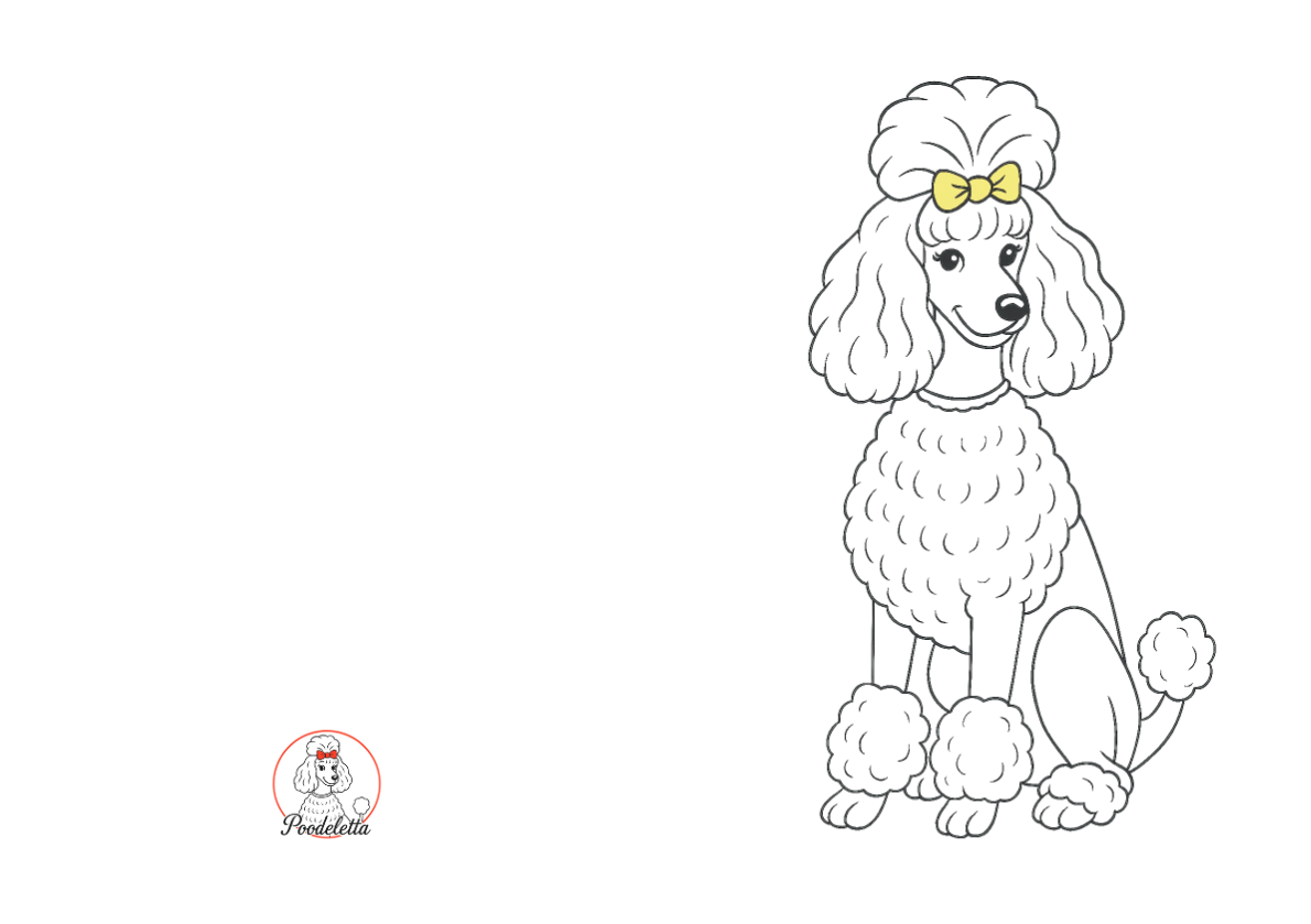 The Poodeletta Card — Lemon Bow