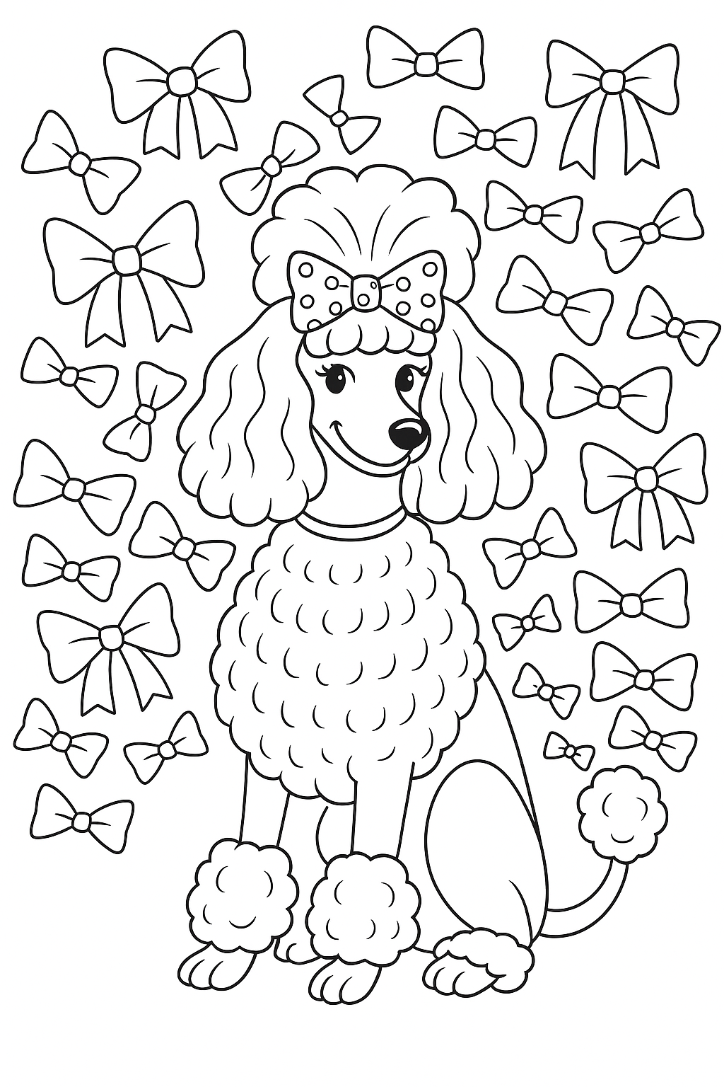 Poodeletta choosing bows