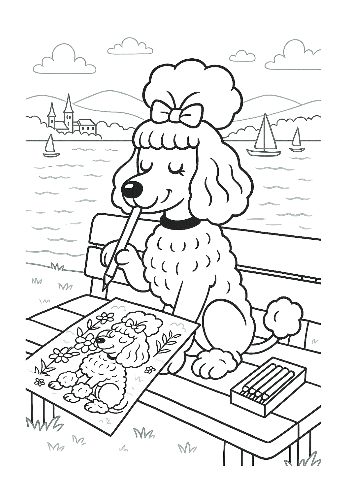 Coloring by the Lake